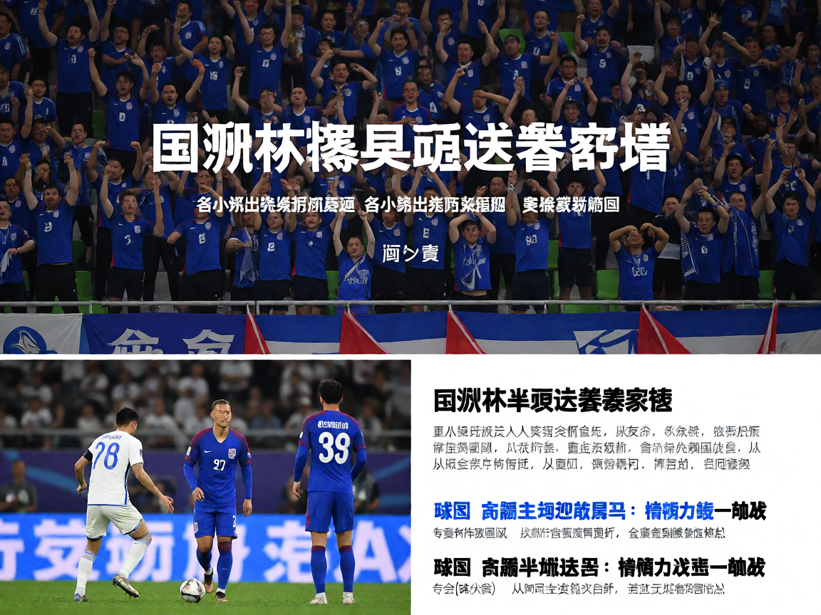 国家队赛事欧洲杯预选赛现场,球迷在看台上为球队加油
