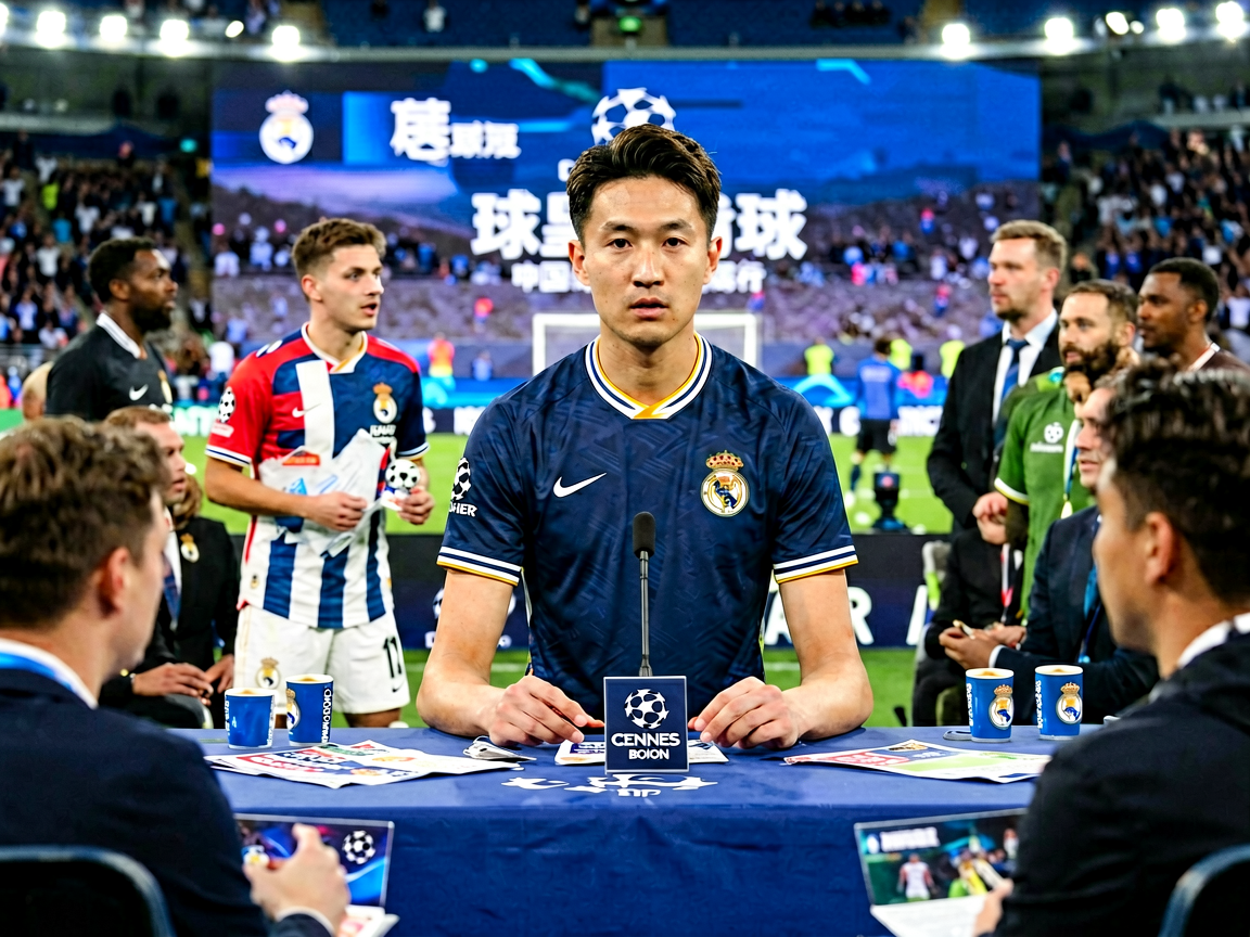 足球转会市场新闻,球员在新闻发布会上宣布转会决定